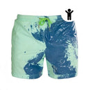 Men's swimsuit changing color in water beach casual shorts 2022 summer beach swimsuits