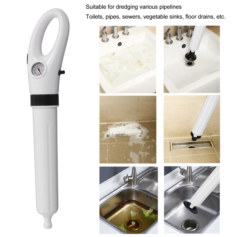 Toilet Plunger Clog Remover Sewer Drain Dredge High Pressure Air Drain Blaster Plunger for Bathroom Pipe Sink Toilet Kitchen