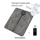 EMS Foot Massager Pad Reflexology Foot Acupoint Massage Muscle Stimulation Improve Blood Circulation Relief Pain USB Rechargeabl