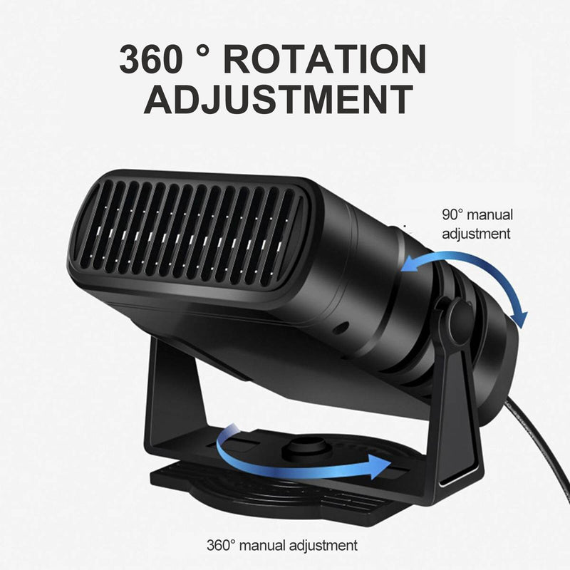 Car Heater 12V/24V 120W 200W Portable Auto Heater 2 IN 1 Electric Cooling Heating Fan Auto Windshield Defroster Demister Heater