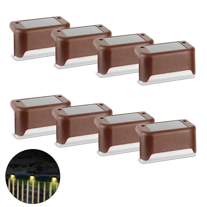 Warm White LED Solar Step Lamp Patio Stair Light Waterproof Garden decoration outdoor Balcony Lights Pathway light for fence