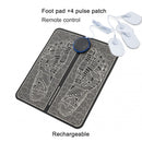 EMS Foot Massager Pad Reflexology Foot Acupoint Massage Muscle Stimulation Improve Blood Circulation Relief Pain USB Rechargeabl