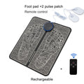 EMS Foot Massager Pad Reflexology Foot Acupoint Massage Muscle Stimulation Improve Blood Circulation Relief Pain USB Rechargeabl