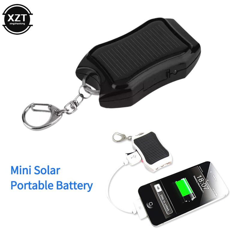 Portable 1200mAH Solar Keychain Solar Charger Mobile Power Supply Energy Saving Charger/Battery Power Bank For Cellphone Newest