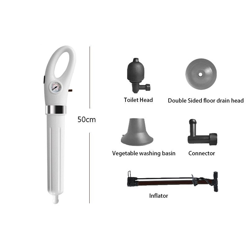 Toilet Plunger Clog Remover Sewer Drain Dredge High Pressure Air Drain Blaster Plunger for Bathroom Pipe Sink Toilet Kitchen
